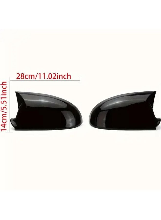 فولكس فاجن جولف 5 MK5 GTI جيتا 5 أغطية مرايا جانبية لامعة سوداء براقة 2003 2009 - Image 2